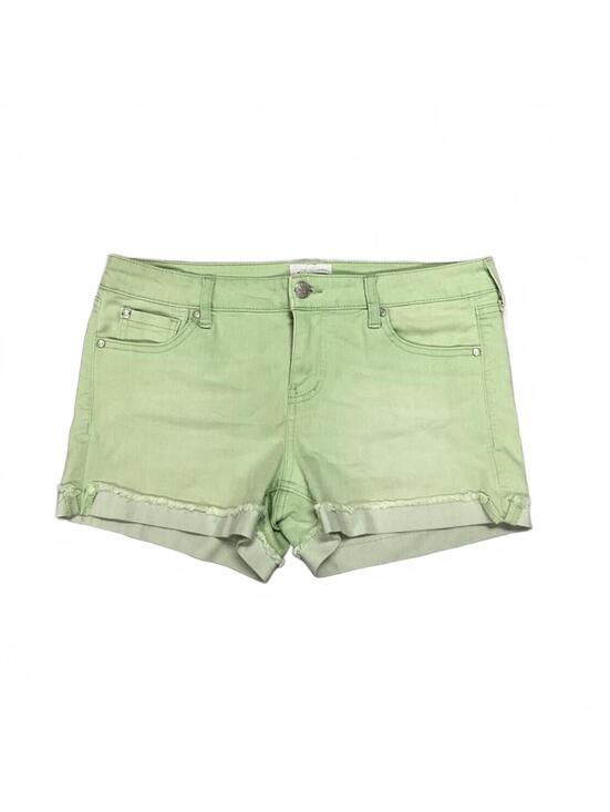 Celebrity Pink Pants - Celebrity Pink Lime Green Denim Shorts 9